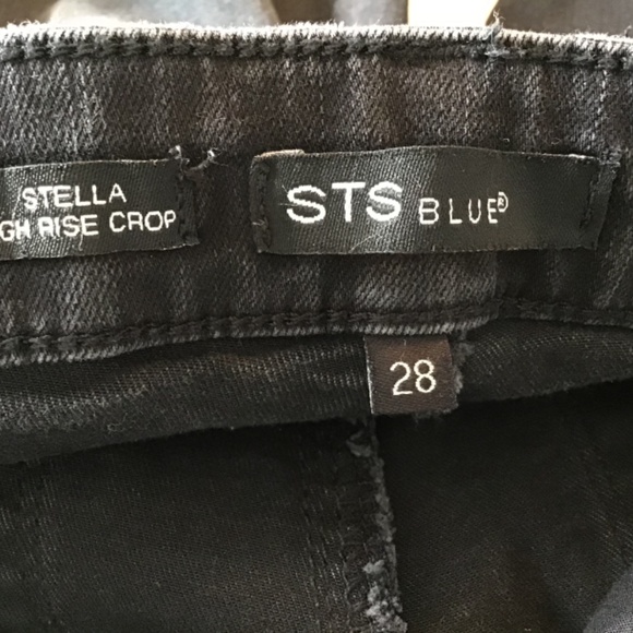 Stella BLUE high rise crop tux size STS BLue 28 - Picture 6 of 8